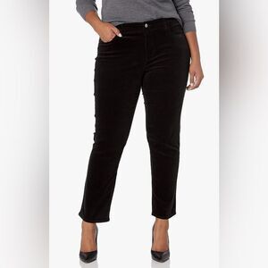 Chaps Petite Jeans Slimming Fit Straight Leg Brown Corduroy Size 12P 26 Inseam